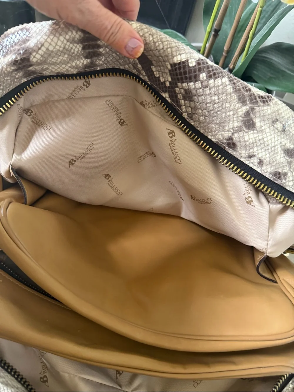 A. Bellucci Reptile leather Boston bag Gorgeous!